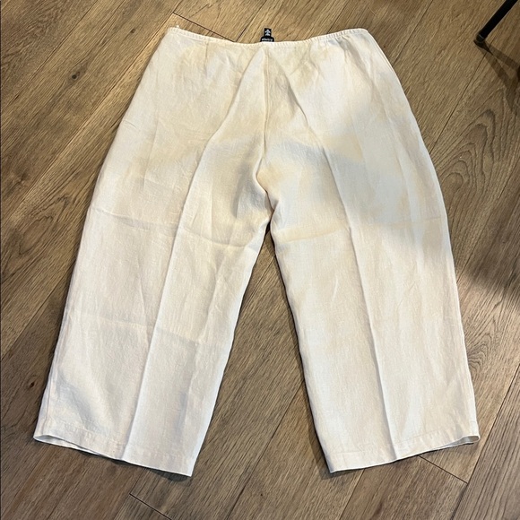 EILEEN FISHER Irish linen crop pants, size XL - Picture 6 of 6